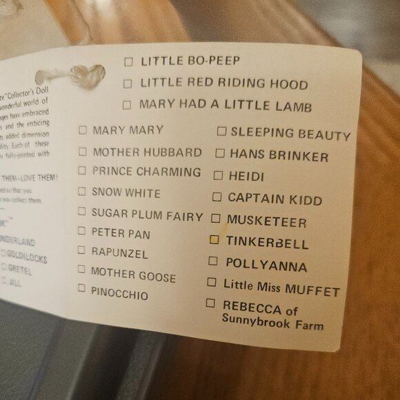 DOLL, TINKERBELL EFFANBEE  VINTAGE "STORY BOOK" COLLECTION - Picture 8 of 10